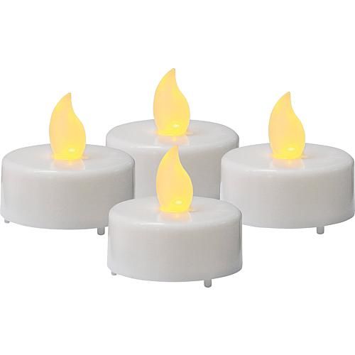 LED Teelicht ohne Timer, 4er Pack
